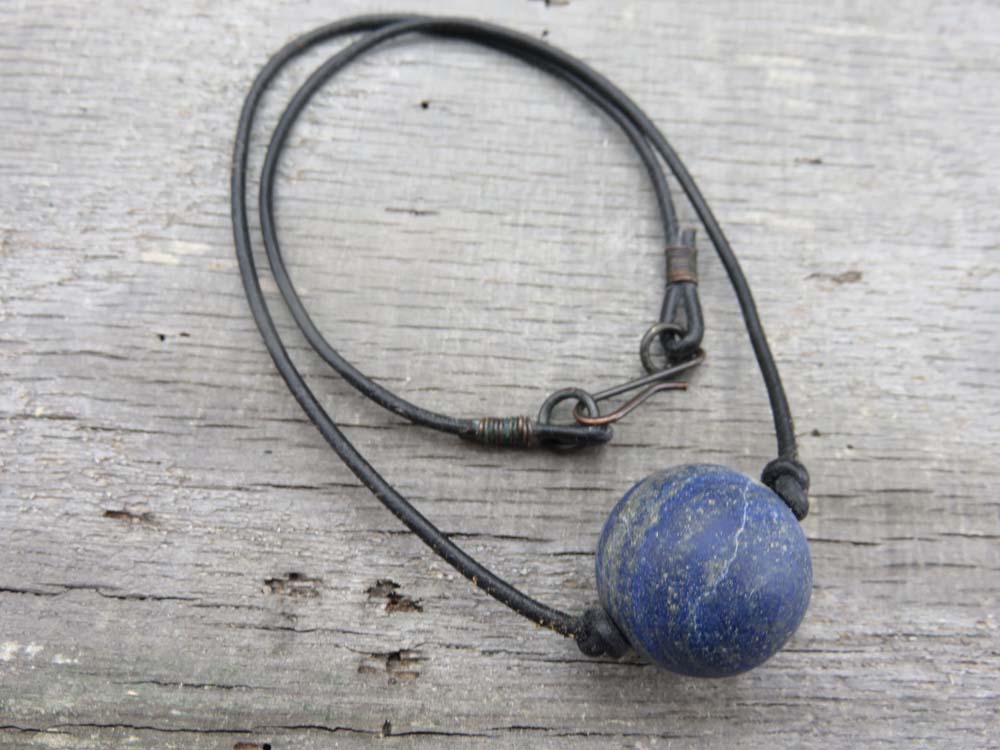 Lapis Blue Planet Necklace